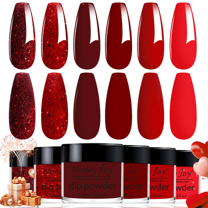 6 colors Dip Powder Set Brown Coffe Color Nail Powder Dipping Nail Powder Nail Art Manicure DIY Salon No Need Lamp Cure.