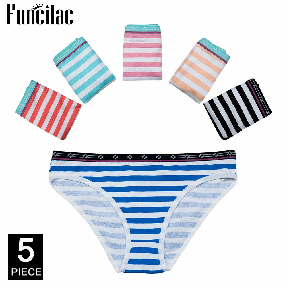 Women's cotton panties Girl Briefs Ms. cotton underwear bikini underwear sexy Ladies Briefs Free shipping 5 Pcs/set.