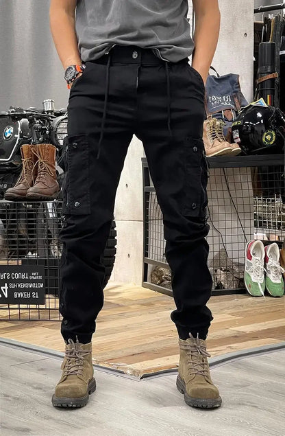 American Style Men's Workwear Pants Straight Leg Outdoor Tactical Casual Trousers Spring Autumn Cross-Border Loose Fit Long Pant