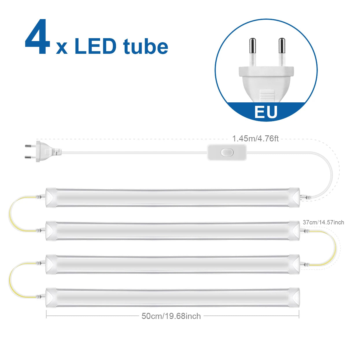 50CM Tube LED T5 15W/ T8 25W LED Bar Light Replace Fluorescent Tube Bulbs Cabinet Kitchen Wall Lamp Lighing -J.
