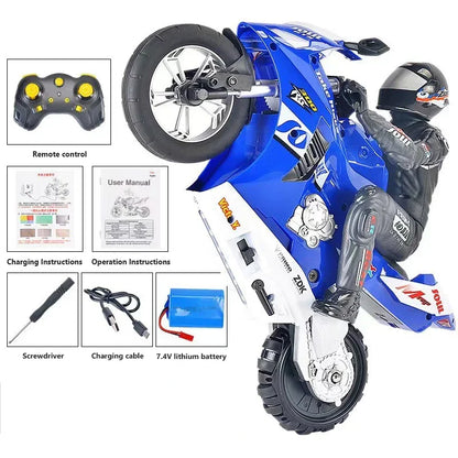 RC Stunt Motorcycle Car 1/6 High Speed Motorbike Model 2.4G Radio Control Car Remote Controlled Toy Drift Cars Toys For Boys Kid.