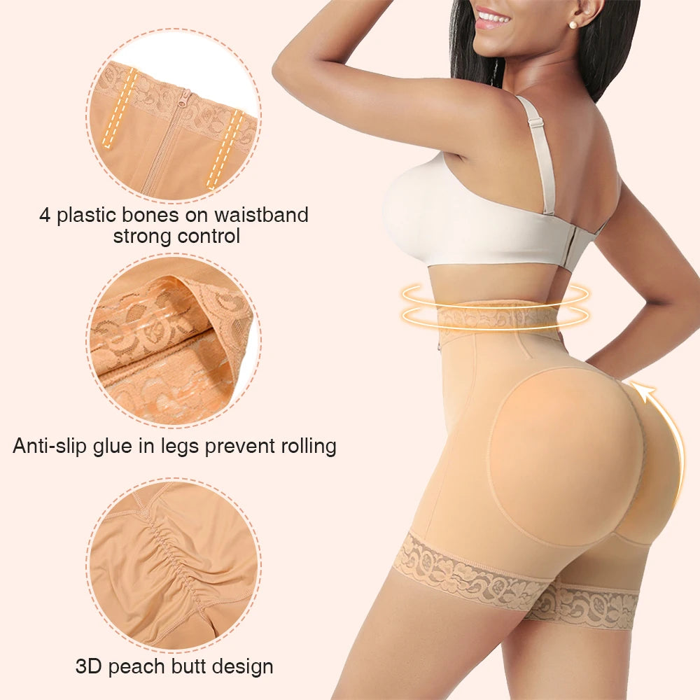 Fajas Colombianas Waist Trainer Butt lifter Body Shapewear Corset Push Up High Waist Panties Underwear Tummy Control Hip Enhance.