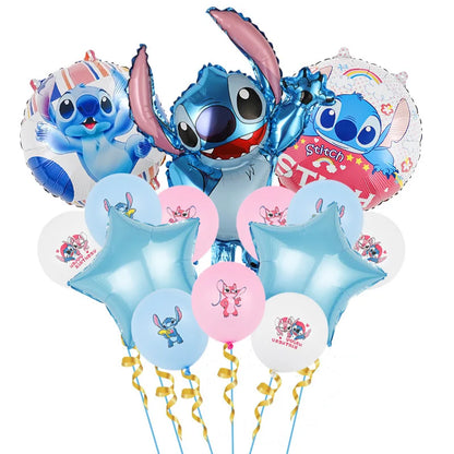 Disney Stich Geburtstag Dekorationen Einweg Geschirr Teller Serviette Stroh Tischdecke Folie Ballon Party Liefert Kinder Geschenke