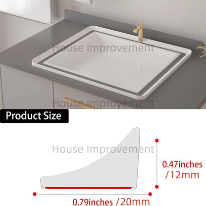 Küchenschwelle, Wasserdamm, selbstklebend, Silikon, wasserdichte Barriere, Badezimmer, Dusche, Wasserstopper, Schutz für trockene und nasse Trennung