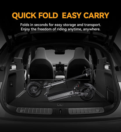 OOTD T90 Foldable Adult Electric Scooter, 85km/h E-Scooter, 4200W Electric Kick Scooter, 60V 31.2Ah Skateboards Kickboard, 100km.