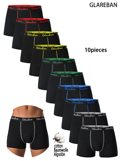 10 stücke Pack Baumwolle Boxer Männer Unterwäsche Männlich Marke Höschen Und Unterhosen Für Homme Luxus Set Shorts Box Slips Marke briefs