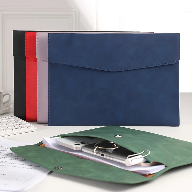 A4 File Storage Bag Simple File Folders Business Office School File Organizer Bags Laptop Sleeve.
