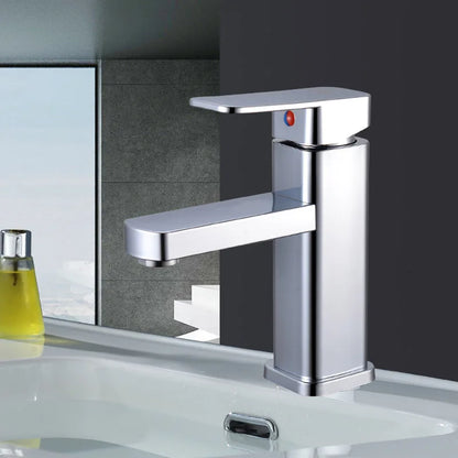 Stainless Steel Black Square Hot and Cold Dual-use Basin Faucet Home Kitchen Bathroom Cabinet Faucet