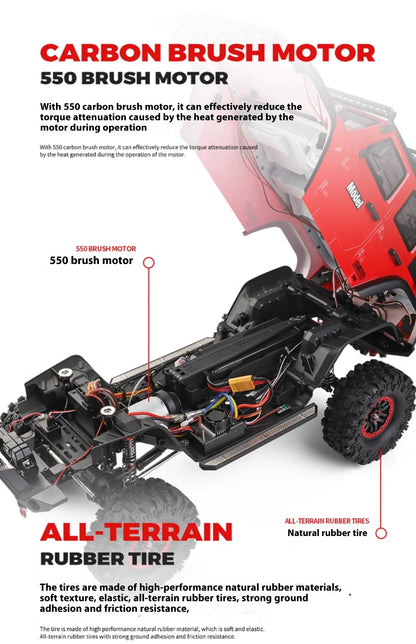 1/10 WLtoys 104006 Remote Control Car Rc Craweler Car Rc Car Drift Car Full Proportional Rock Crawler 4WD Off-road Truck Toys