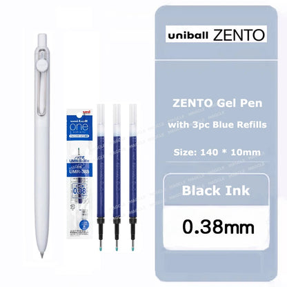 Uniball ZENTO Standard 0,38/0,5 mm Gelschreiber, wasserbasierte, glatte Schreibroller, passend für verschiedene Anlässe, Schreibwaren
