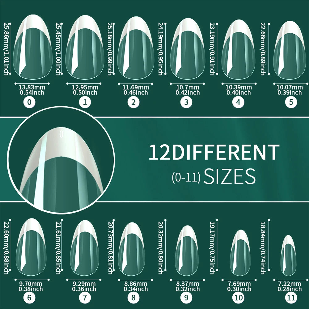 Nailpop 120pcs Acrylic Nails Fake Capsule Short Almond Coffin Square Artificial Nail Extension Soft Gel Tips Accessories Tools