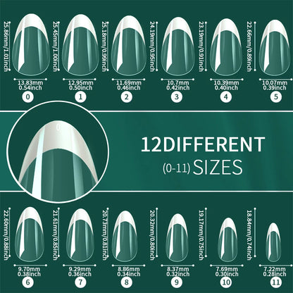 Nailpop 120pcs Acrylic Nails Fake Capsule Short Almond Coffin Square Artificial Nail Extension Soft Gel Tips Accessories Tools