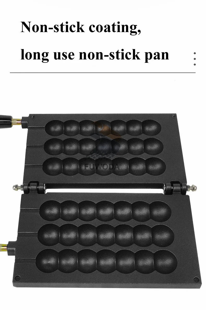 7 Holes Takoyaki Waffle Maker 3 Sticks Cheese Waffle Machine Snack Electric Waffle Machine Candied Haws Cake Baking Quail.