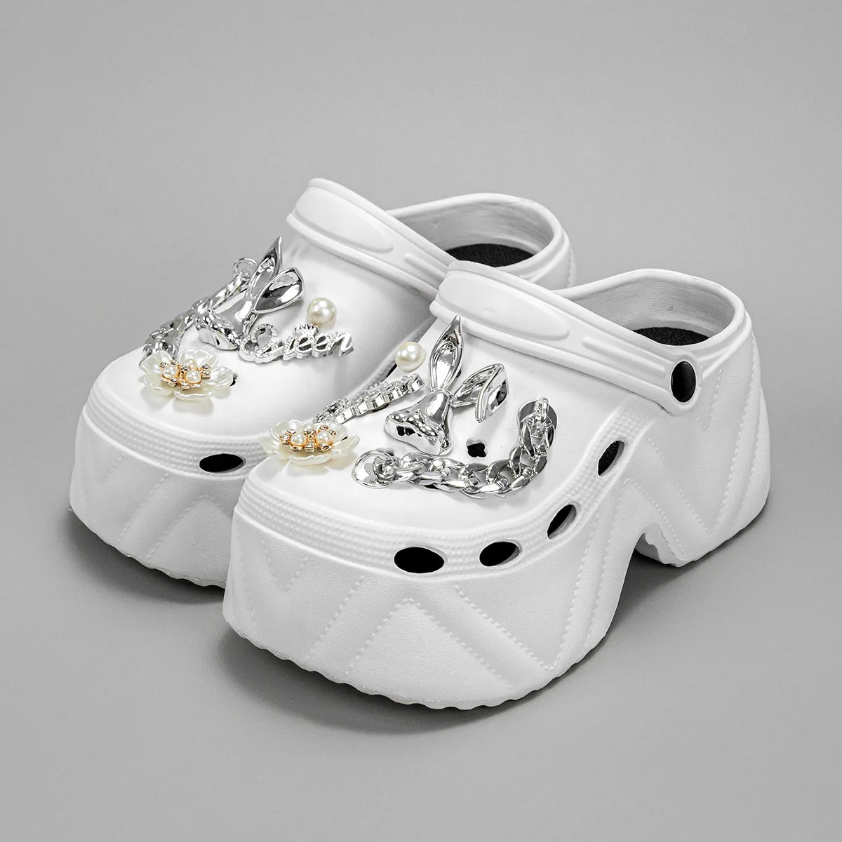 Women's Slippers 9CM High Platform Garden Fashion Clogs Shoes Women's Slippers Thick Bottom EVA Sandals Summer Girls Slippers