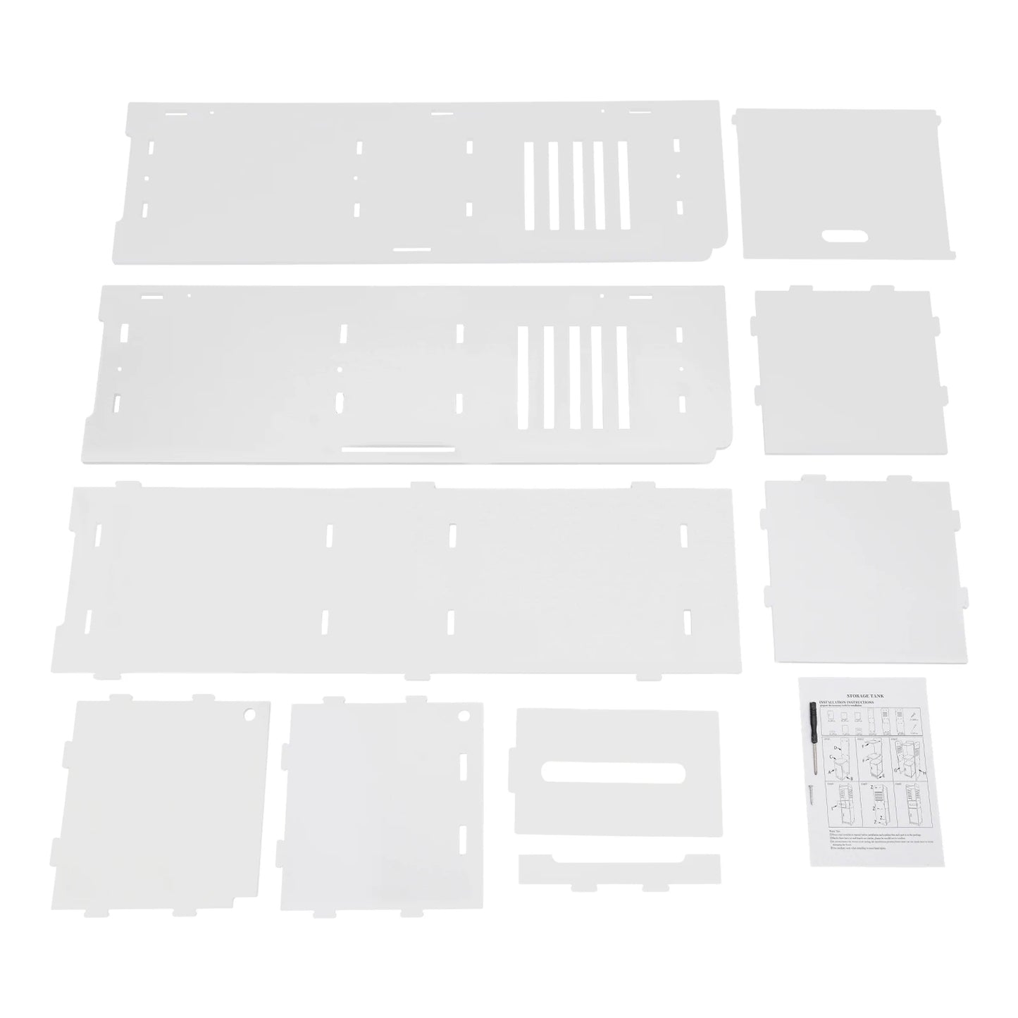 4-stufiger rechteckiger Badezimmerschrank, weißes freistehendes Lagerregal, Mehrzweck-Aufbewahrungsschrank, Badezimmerschrank, 24 x 24 x 80 cm