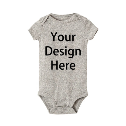 Personalisierter Baby-Strampler mit individuellem Foto und Namen, Säuglings-Body, kurzärmeliger Overall mit Rundhalsausschnitt, Gedenkgeschenke für Babys.