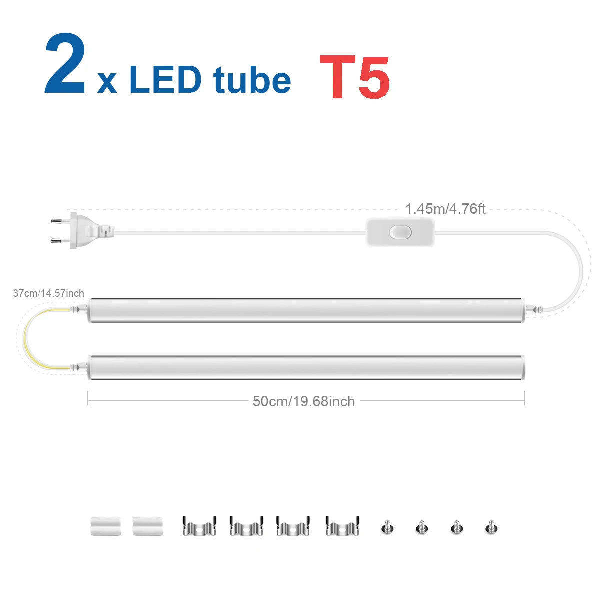 50CM 15W/T5 25W/T8 LED Tube Light 220V Aluminum LED Bulb Bar Wall Lamp For Reading Working Warehouse Home Kitchen Night Lighting.