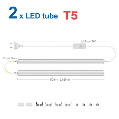 50CM 15W/T5 25W/T8 LED Tube Light 220V Aluminum LED Bulb Bar Wall Lamp For Reading Working Warehouse Home Kitchen Night Lighting.