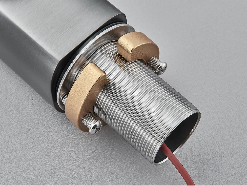 White Smart Sensor Basin Faucet Screen Digital Display Hot Cold Water Mixer Tap Touchless Vanity Sink Faucet For Bathroom