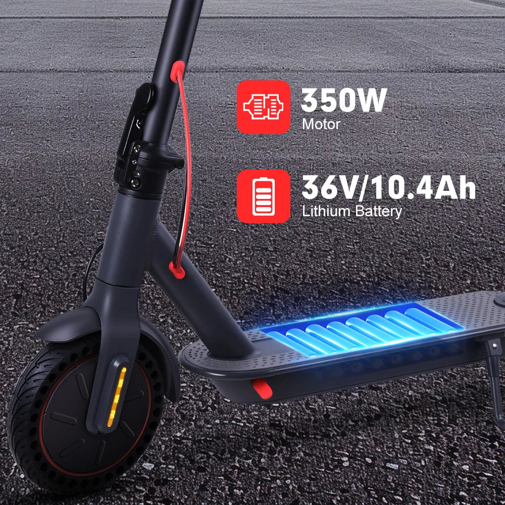 Mankeel 30KM Electric Scooter Adults 350W Foldable Electric Kick Scooter 8.5 Inch APP 10.4AH Folding E-scooter Dual Brake System.