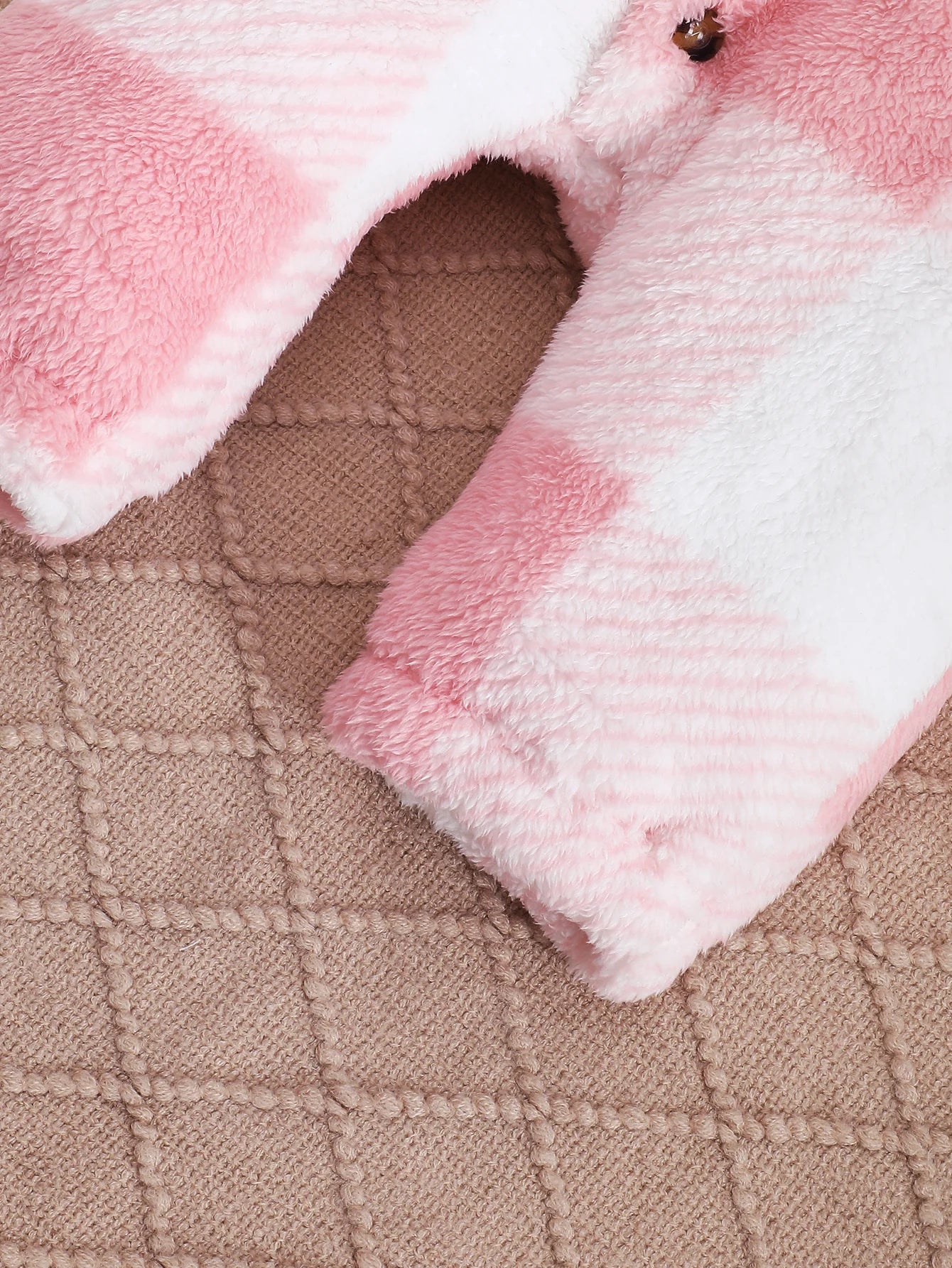 Baby-Strampler für Jungen und Mädchen, kariert, mit Kapuze, langärmelig, Plüsch-Overall, Winter, warmer Body, Kleidung für Kleinkinder im Alter von 3–24 Monaten.