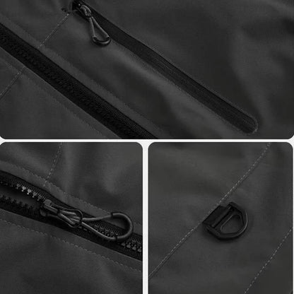 Outdoor Windbreaker Hooded Jacket Men Softshell Zip Up Windproof Waterproof Mountain Skiing Hiking Camping Jacket Autumn Coats.