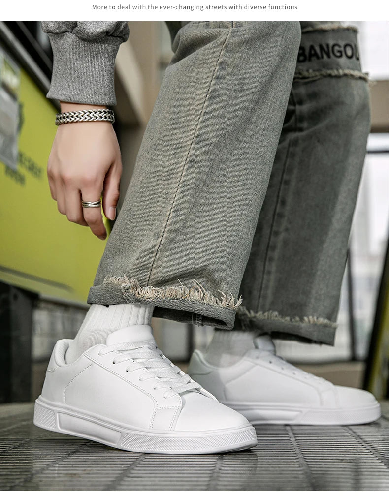 PU Leather Men Shoes Sneakers Trend Casual Shoes Leisure Male Sneakers Footwear Men Vulcanized Shoes Couple Shoes Women Shoes