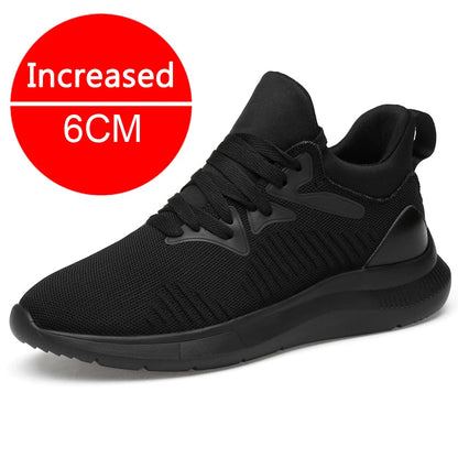 New Men Sneakers Elevator Shoes Height Increase Shoes for Men Mesh Breathable Height Increasing Shoes Man Increase Shoes 6-10CM