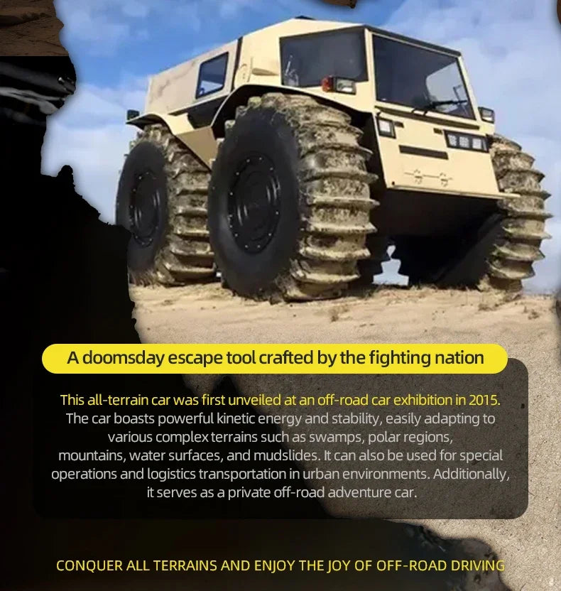 Q210 Amphibious Rc Car Dual Control 4WD Off-road Remote Control Waterproof Vehicle 2.4G Electric Climbing Crawler Toys for Kids