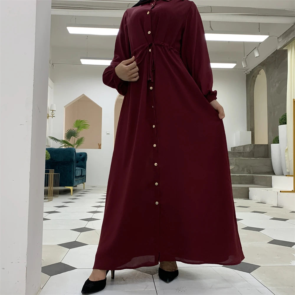 Ramadan Eid Red Abaya Damen Dubai Islamic Women Muslim Modest Dresses Kebaya Kaftan Robe Musulmanes Femme Vestidos Para Mujer.