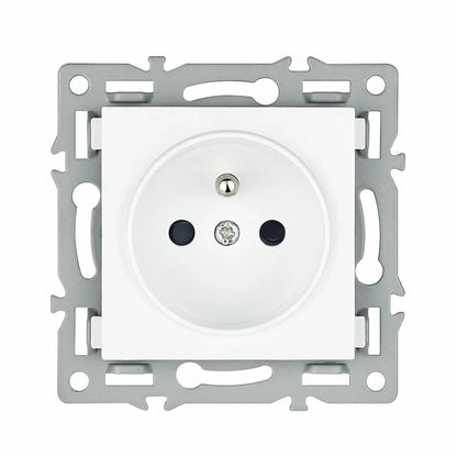 SRAN F6 Serie mehrere Rahmen Weiße Panel aus gehärtetem Glas, EU FR UN-Steckdosen und Schalter Dimmer-Lüfter-Fußlampe Rj45-Modul DIY