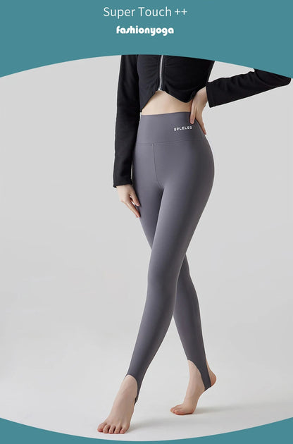 BIVIGAOS Skin-Touch Seamless Foot Pants Sharkskin Leggings Women Autumn New Fitness Sport Leggings Sexy Body Shape Shark Pants.
