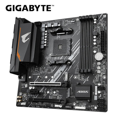 GIGABYTE New B550M AORUS ELITE Motherboard Micro-ATX Socket AM4 For Ryzen 5000 4000 3000 Series CPU Dual Channel DDR4 SATA3 M.2.