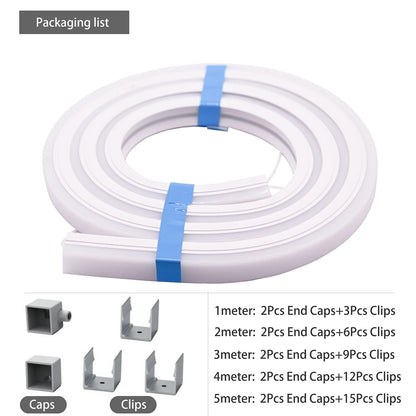 Neon LED Silicone Tube Flexible Soft Light For SK6812 WS2812B WS2811 DIY Holiday Decoration Strip Bar Lighting Tape Waterproof.