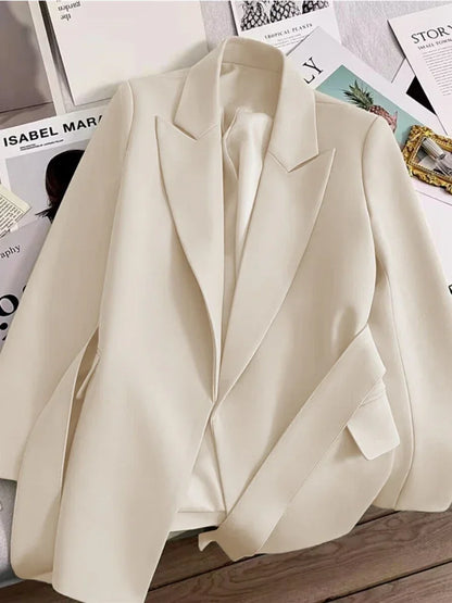 Blazer für Damen, Frühling und Herbst, neu in der Oberbekleidung, Bürodame, modische Blazer, lockere Passform, Damenbekleidung, Mäntel, Damenjacke.