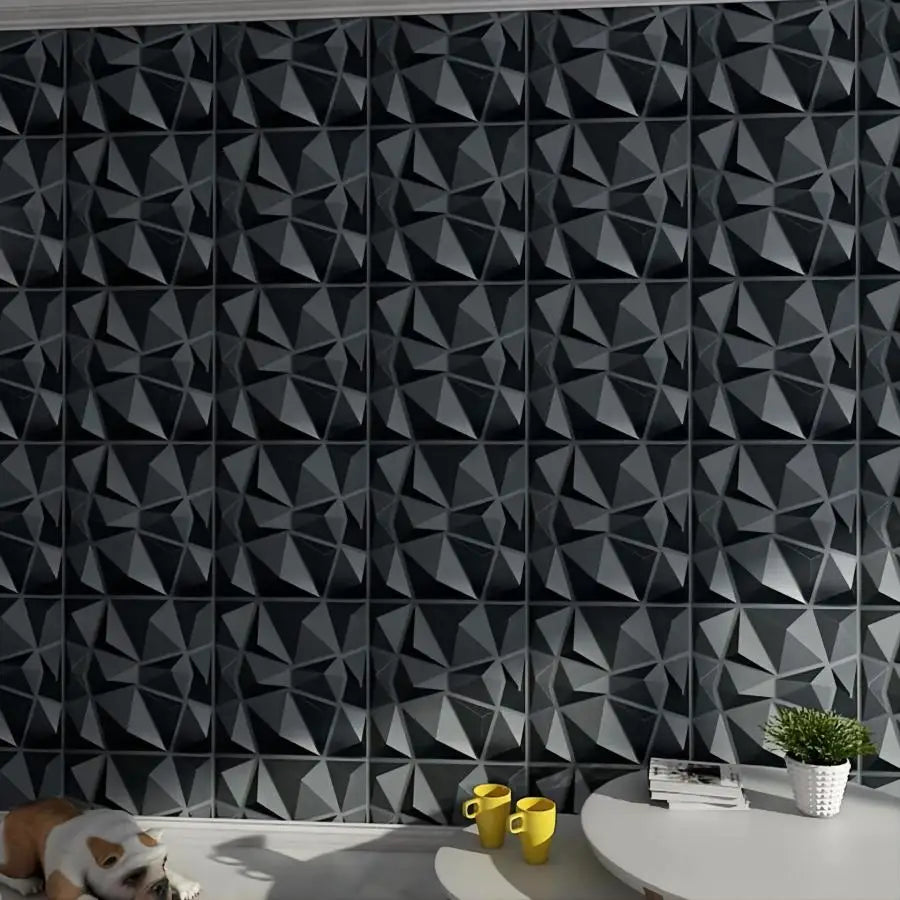12pcs/20pcs 3D textured wall panels for indoor wall decoration,suitable for living room hall bedroom hotel office,30cmx30cm