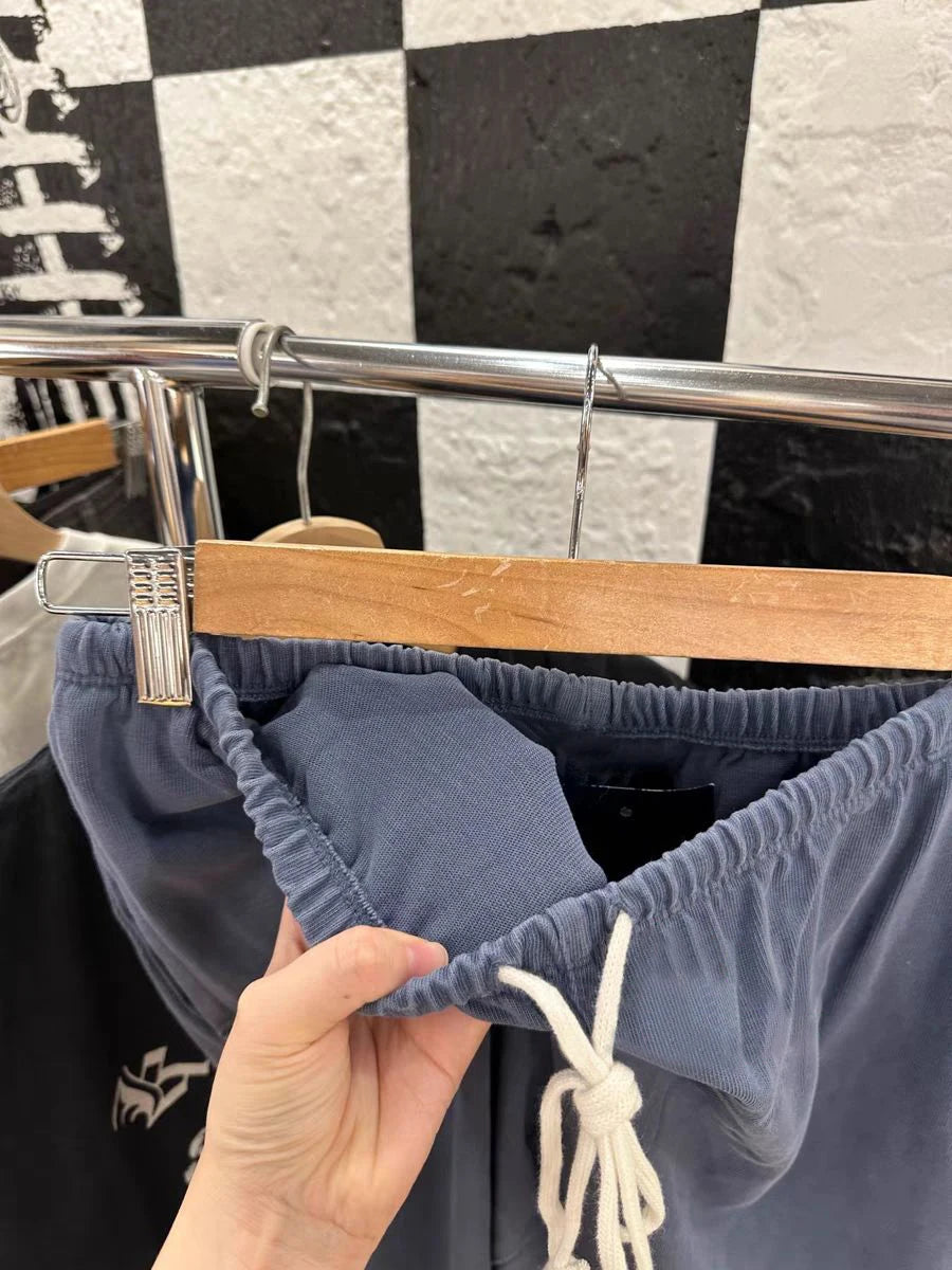 Solid Drawstring Straight Sweatpants Women Autumn High Waist Soft Cotton Trousers Casual Vintage Streetwear Sport Long Pant Y2k.