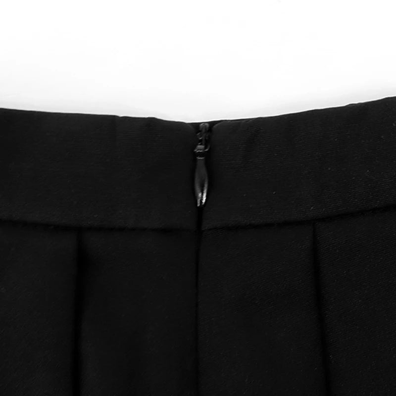 Sexy Mini Skirt Women New Summer Black Fashion Zipper Partywear Casual Slim Pleated Skirt Elegant Versatile Sexy Female Skirt.
