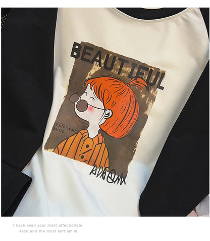 170kg Plus Size Damen Büste Herbst lässig Mode bedruckt Sweatshirt lose Langarm Top 6xl 7xl 8xl 9xl 10xl 11xl.