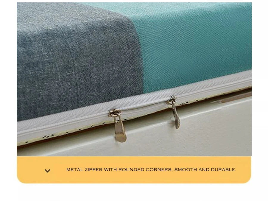 WOSTAR Geometric printed mattress protector cover with zipper fully enclosed single bed sheet pure cotton protection pad 90x190.