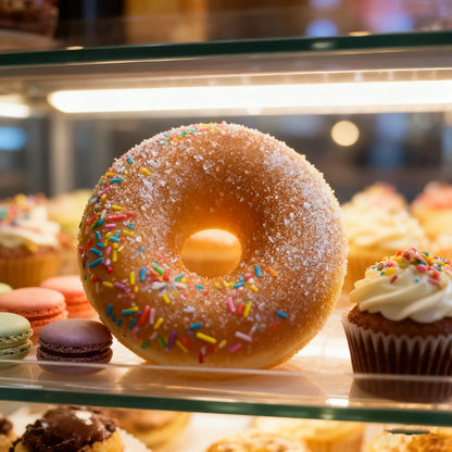 Real Life Size Donuts Doughnut Donut Simulation Food Bakery Window Display Kitchen Decor Shop Ornaments Fake Food Christmas.