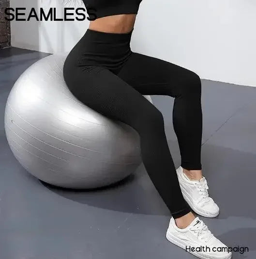 Thread Knited Leggings Frauen Nahtlose Dünne Strumpfhosen Gym Training Laufen Hohe Taille Hüfte Heben Hohe Elastische Yoga Fitness Hosen.