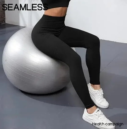 Thread Knited Leggings Frauen Nahtlose Dünne Strumpfhosen Gym Training Laufen Hohe Taille Hüfte Heben Hohe Elastische Yoga Fitness Hosen.