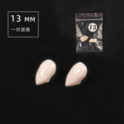 5Pairs Halloween Vampir Zähne Fangs Zahnersatz Prop Party Kostüm DIY Cosplay Requisiten Dekor Falsche Zähne Harz Fangs Mit Solide kleber.