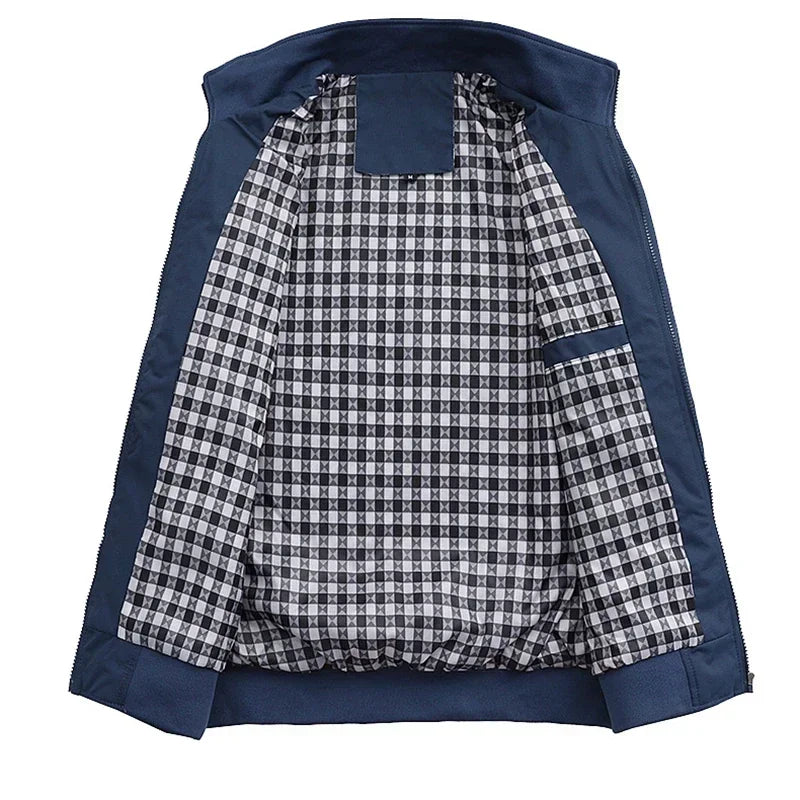 Embroidered LONSDALE Spring and Autumn Casual Solid Color Fashion Slim Fit Bomb Jacket Jacket Baseball Jacket Men's Jacket M-6XL.