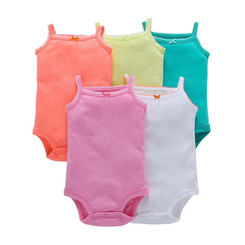 5 Pairs Neugeborenen Baby Body Kurzarm Infant Overall Kurzarm Baumwolle Overalls Neugeborenen Overall Kinder Baby Roup.