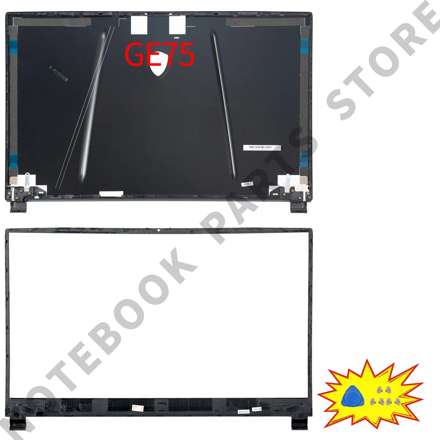 Laptop Housing Case For GE75 GP75 GL75 RAIDER/Leopard 8SG 9SE MS-17E3 17E7 17E9 New Back Cover Bezel Hinges PC Parts Replace