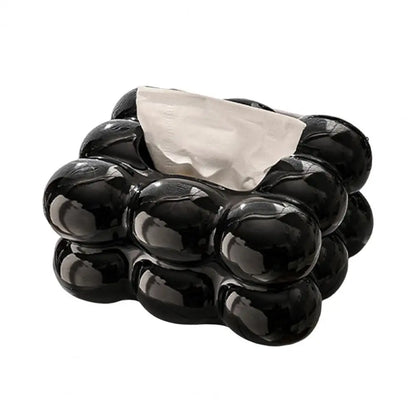 Nordic Style Tissue Box Napkin Holder Case Paper Box Container Modern Marshmallow Shape Tissue Case Refill Napkin Holder Box
