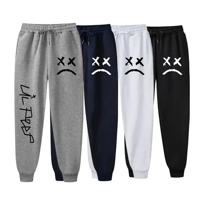 2024 New Running Jogging Pants Lil Peep Cry Baby Men Soft Bodybuilding Joggers Sweatpants Long Trousers Sport Training.