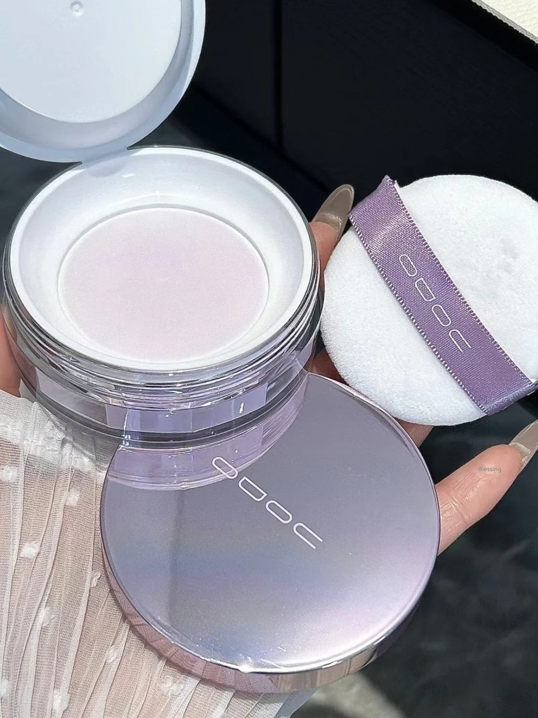 Uodo Loose Powder Makeup Oil Control Dry Skin Long-lasting Setting Foundation Glitter Flagship Genuine Goods Udo.